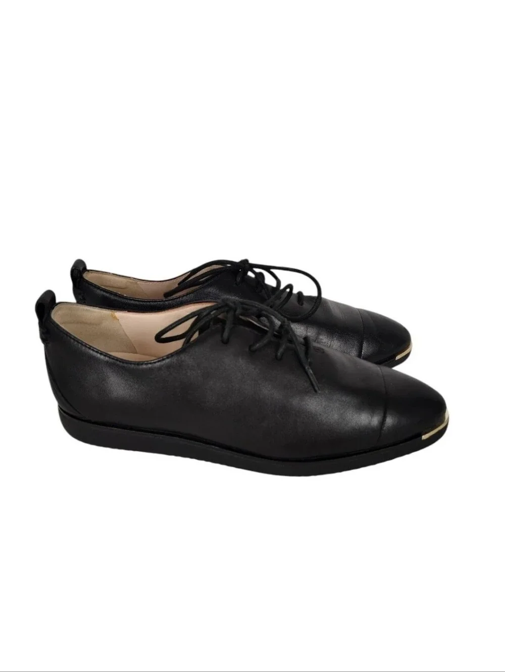 Cole Haan Womens Grand Ambition Black Leather Oxfords Size 6.5 Shoes